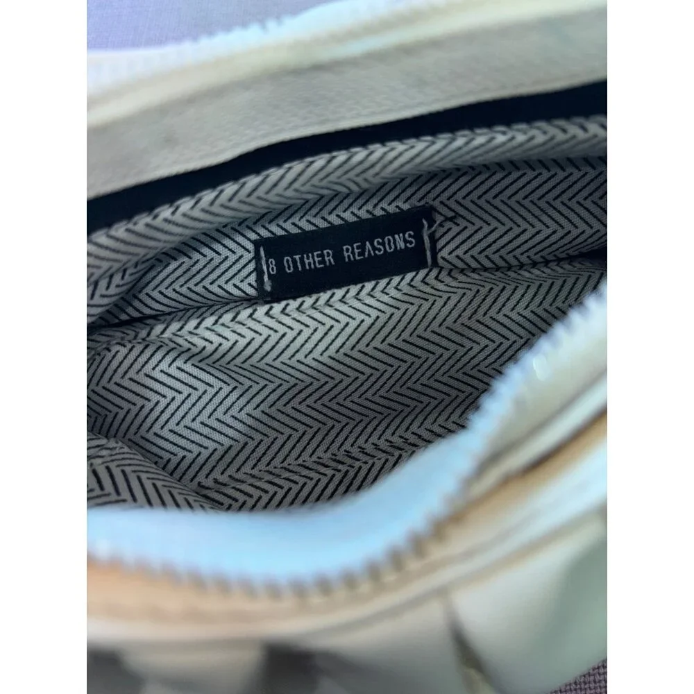 8 Other Reasons Shoulder Bag in Ivory One Size Womens Clutch Handbag Purse - Picture 6 of 9